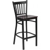Black Bx5 Metal Restaurant Barstool