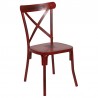Metal Cross Back Chair