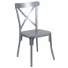 Chaise Crossback en métal