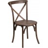 Chaise en bois empilable crossback