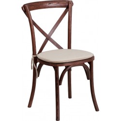 Chaise en bois empilable crossback