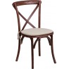 Chaise en bois empilable crossback