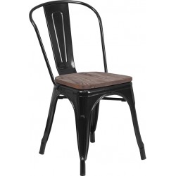 Chaise empilable en métal Tolix C