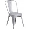 Chaise empilable en métal Tolix C