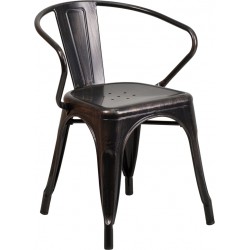 Metal Chair with Arms Tolix B