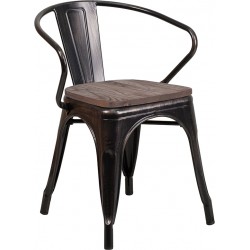 Metal Chair with Arms Tolix B