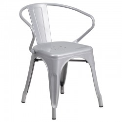 Metal Chair with Arms Tolix B