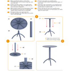 Outdoor bistro table Octopuss