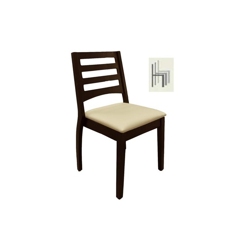 Noe wood restaurant chair