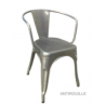 Tolix2 metal restaurant chair