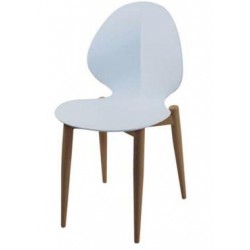 Tige chaise de restaurant en métal