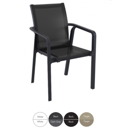 Pacifique chaise de terrasse en résine