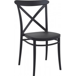 Cross resin patio chair