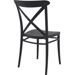 Cross resin patio chair