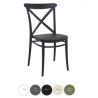 Cross resin patio chair