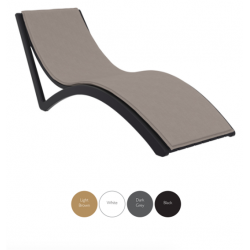 Slim chaise longue commerciale