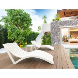 Slim chaise longue commerciale