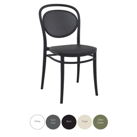 Marcelle chaise de terrasse de restaurant