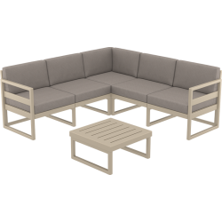 Leto ensemble de lounge extérieur en coin