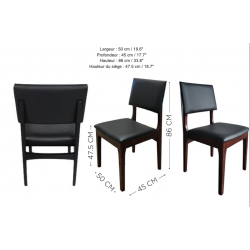 Carl chaise en bois pour restaurant