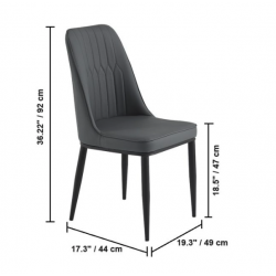 CDS 64 Upholstered vinyl restaurant chair