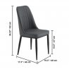 CDS 64 Upholstered vinyl restaurant chair