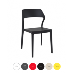 Terrace stackable chair snow