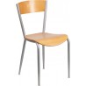 Invincible Metal and wood Restaurant Chair
