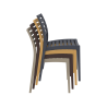 Luna terrasse stacking chair plastic